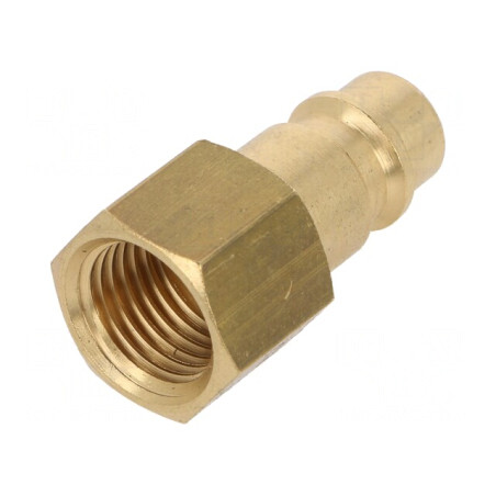 Adaptor Filetat EURO Prelungire Alamă 1/4" | Electronic-mag.ro | Componente Electronice