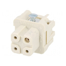Conector HDC Inserturi Contact Mamă 4+3 PE 10A | Electronic-mag.ro | Componente Electronice