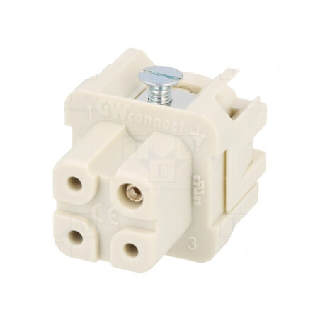 Conector HDC Inserturi Contact Mamă 4+3 PE 10A | Electronic-mag.ro | Componente Electronice