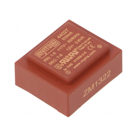Transformator Încapsulat 0,6VA 117VAC 12V 50mA PCB | Electronic-mag.ro | Componente Electronice