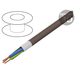 Cablu electric rotund 3G0,75mm2 300V PVC textilat
