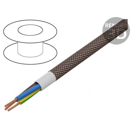 Cablu electric rotund 3G0,75mm2 300V PVC textilat | Electronic-mag.ro | Componente Electronice