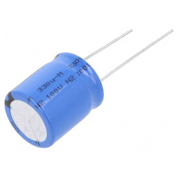 Condensator Electrolitic THT 330uF 100VDC 18x20mm | Electronic-mag.ro | Componente Electronice