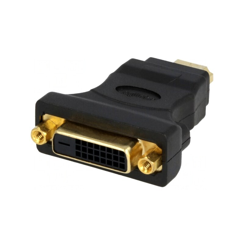 Adaptor DVI-D la HDMI Negru | Electronic-mag.ro | Componente Electronice