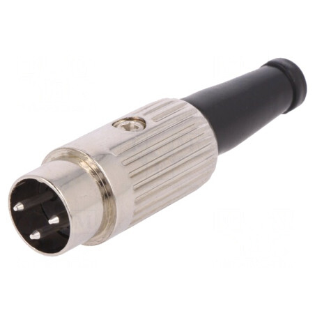 Mufă DIN 3 PIN 180° pe cablu 34V | Electronic-mag.ro | Componente Electronice