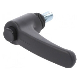 Manetă Franceză Neagră 16mm x 63mm | Electronic-mag.ro | Componente Electronice