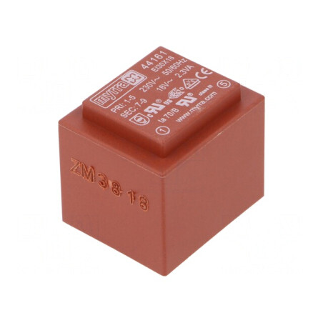 Transformator Încapsulat 2,3VA 230VAC 18V PCB | Electronic-mag.ro | Componente Electronice