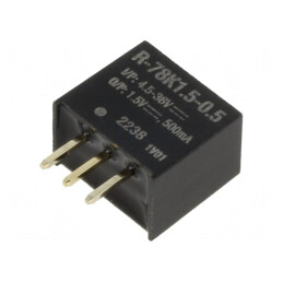 Convertor DC/DC 4.5-36V la 1.5V 500mA SIP3 | Electronic-mag.ro | Componente Electronice