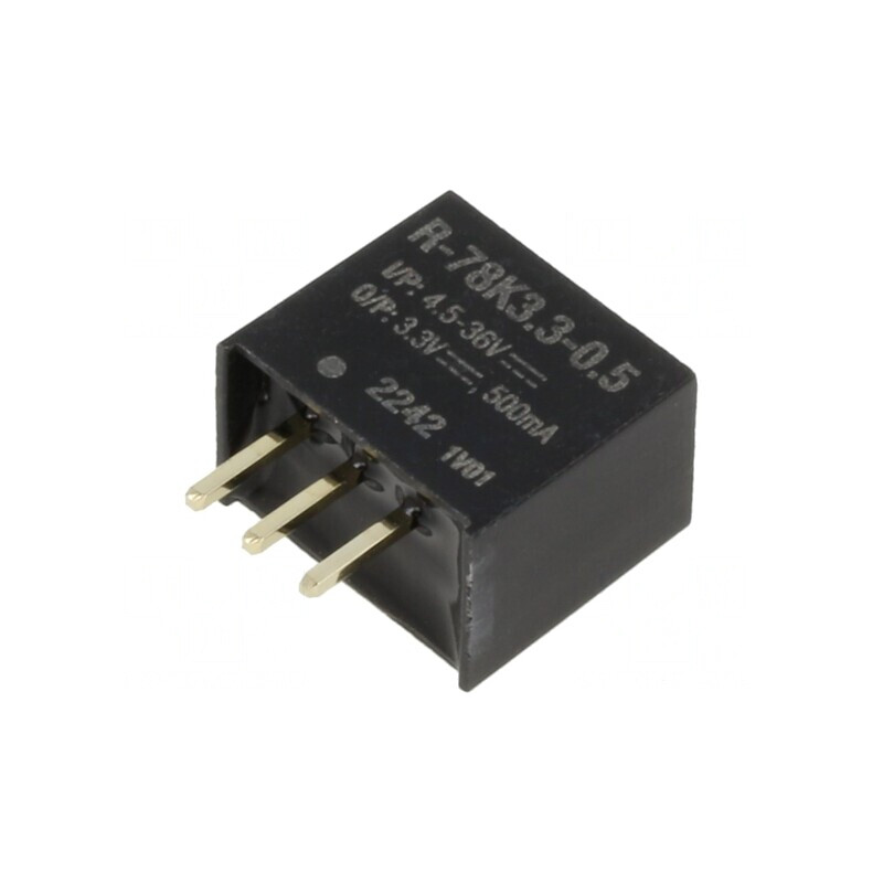 Convertor DC/DC 4.5-36V la 3.3V 500mA SIP3 | Electronic-mag.ro | Componente Electronice Convertor DC/DC 4.5-36V la 3.3V 500mA SIP3 | Electronic-mag.ro | Componente Electronice