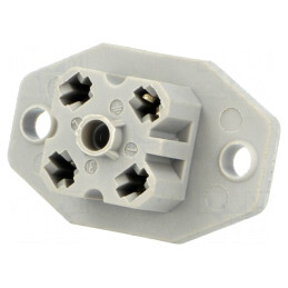 Conector dreptunghiular G 4 pini IP65 cositorit mamă | Electronic-mag.ro | Componente Electronice