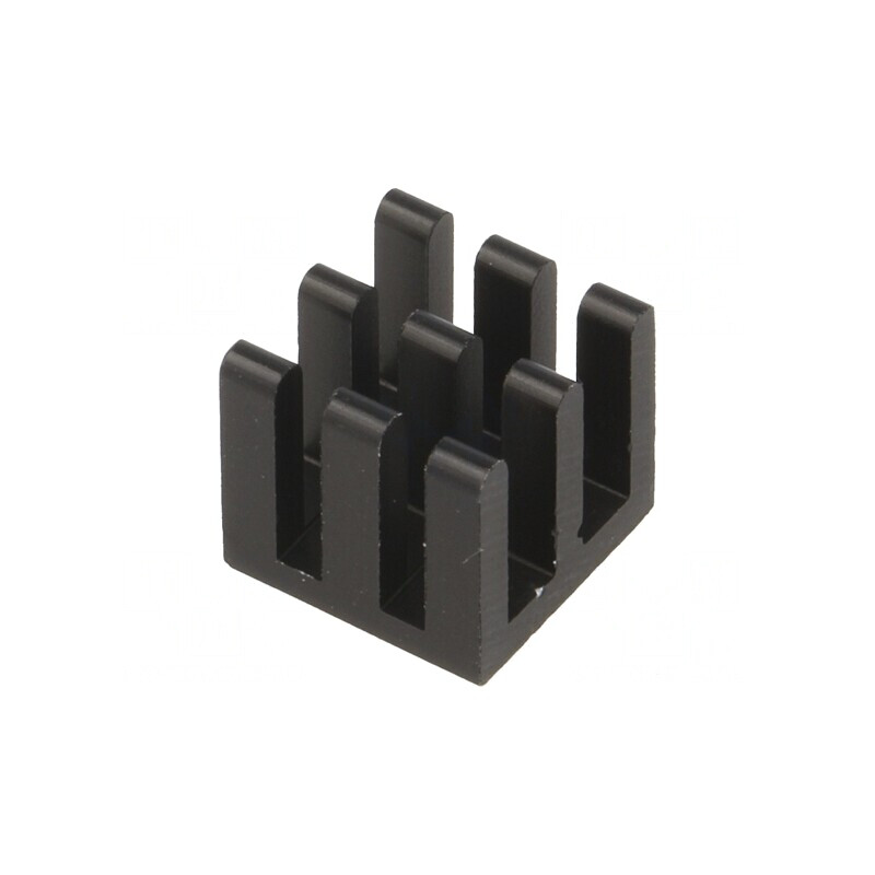 Radiator Aluminiu Negru 11x11x10mm | Electronic-mag.ro | Componente Electronice
