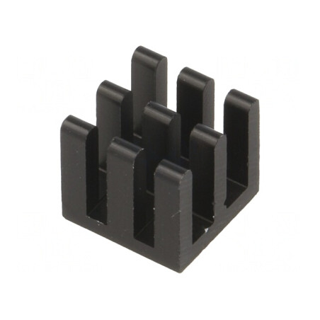 Radiator Aluminiu Negru 11x11x10mm | Electronic-mag.ro | Componente Electronice