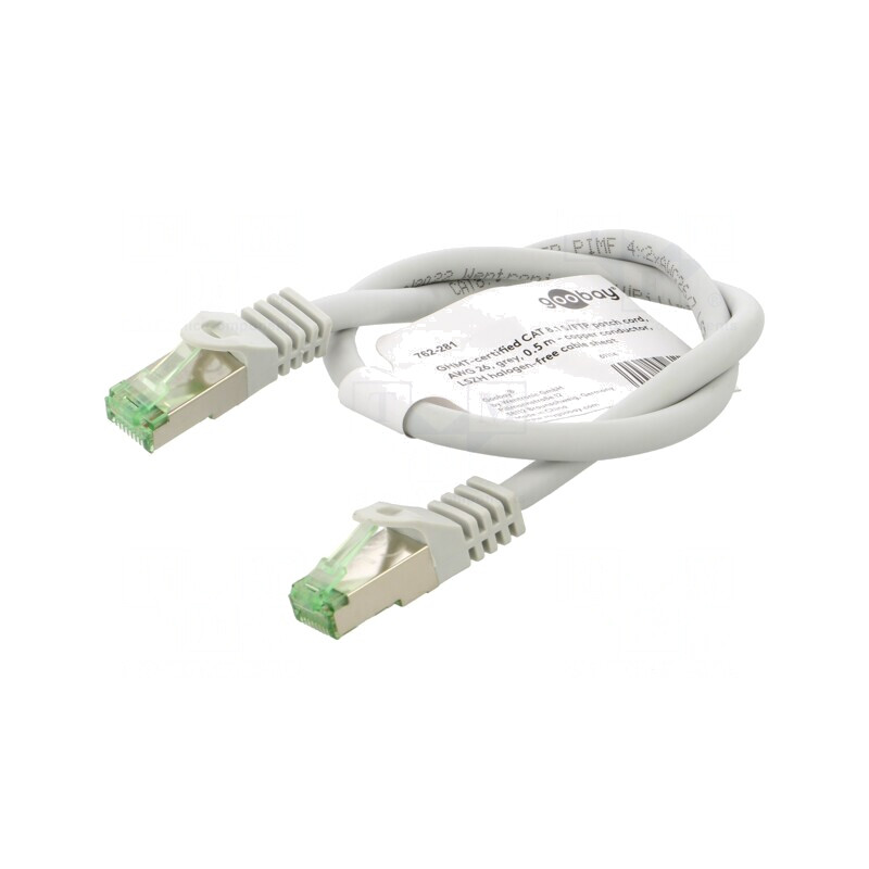 Patch cord S/FTP Cat 8.1 0,5m Gri LSZH | Electronic-mag.ro | Componente Electronice Patch cord S/FTP Cat 8.1 0,5m Gri LSZH | Electronic-mag.ro | Componente Electronice