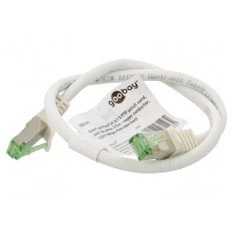 Patch cord Cat 8.1 alb 0,5m LSZH | Electronic-mag.ro | Componente Electronice