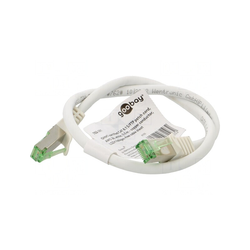 Patch cord Cat 8.1 alb 0,5m LSZH | Electronic-mag.ro | Componente Electronice Patch cord Cat 8.1 alb 0,5m LSZH | Electronic-mag.ro | Componente Electronice