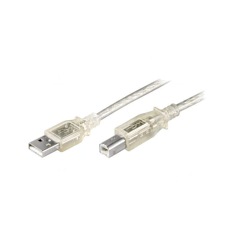 Cablu USB 2.0 A-B 3m Transparent | Electronic-mag.ro | Componente Electronice Cablu USB 2.0 A-B 3m Transparent | Electronic-mag.ro | Componente Electronice
