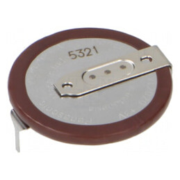 Baterie Li VL2020 3V 20mAh 2pin PCB Ø20x2,7mm | Electronic-mag.ro | Componente Electronice