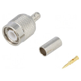 Mufă TNC Tată Drept 50Ω Crimpat Aurit | Electronic-mag.ro | Componente Electronice