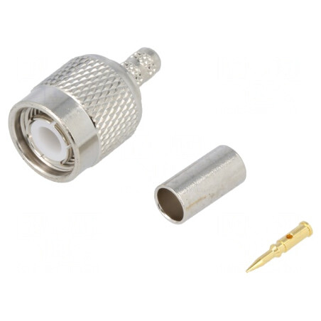Mufă TNC Tată Drept 50Ω Crimpat Aurit | Electronic-mag.ro | Componente Electronice