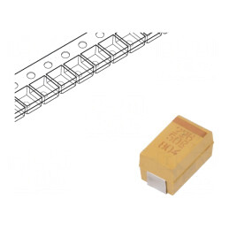 Condensator Tantal 22uF 50V SMD | Electronic-mag.ro | Componente Electronice
