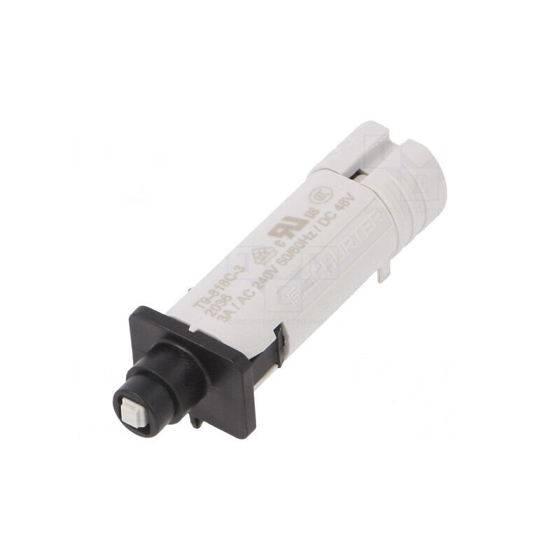 Întrerupător de supracurent 240VAC 48VDC 3A SPST 1 Poli | Electronic-mag.ro | Componente Electronice