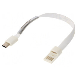 Cablu USB 3.0 A la USB C, 0.23m Alb | Electronic-mag.ro | Componente Electronice