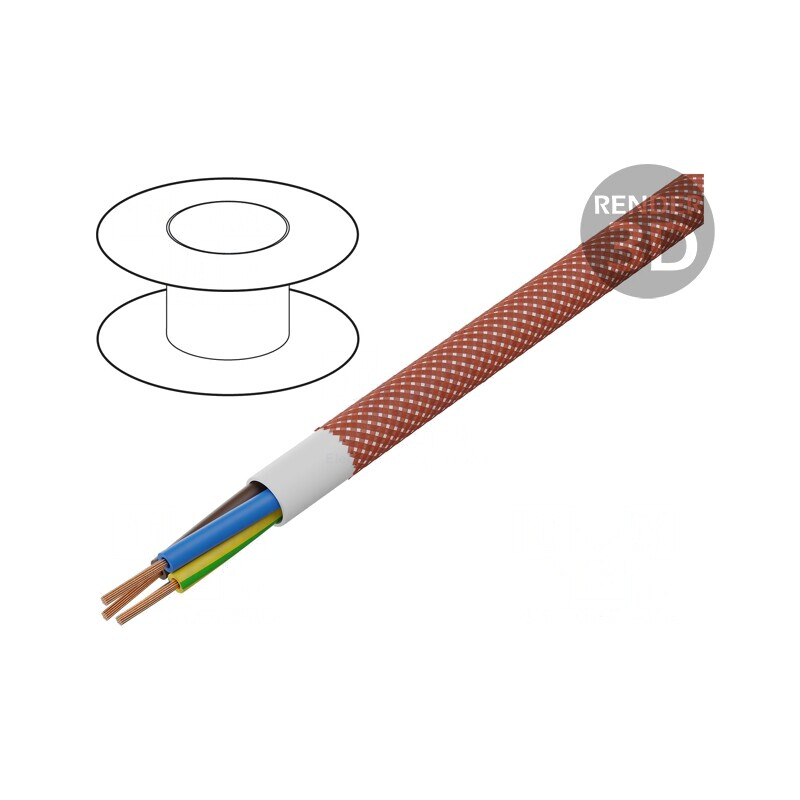 Cablu Electric Rotund 3G 0.75mm² Textil Roșu | Electronic-mag.ro | Componente Electronice