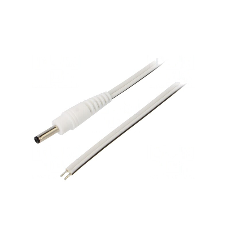 Cablu Alb 2x0,5mm2 cu Mufă DC 3,5/1,3 1,5m | Electronic-mag.ro | Componente Electronice Cablu Alb 2x0,5mm2 cu Mufă DC 3,5/1,3 1,5m | Electronic-mag.ro | Componente Electronice