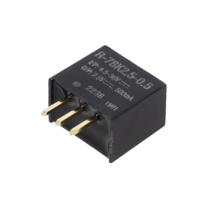 Convertor DC/DC 4.5-36V la 2.5V 500mA SIP3 | Electronic-mag.ro | Componente Electronice