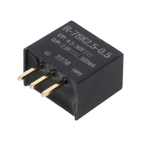 Convertor DC/DC 4.5-36V la 2.5V 500mA SIP3 | Electronic-mag.ro | Componente Electronice
