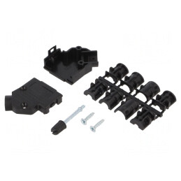 Adaptor Conector D-Sub 9 Pin 45° cu Șuruburi | Electronic-mag.ro | Componente Electronice