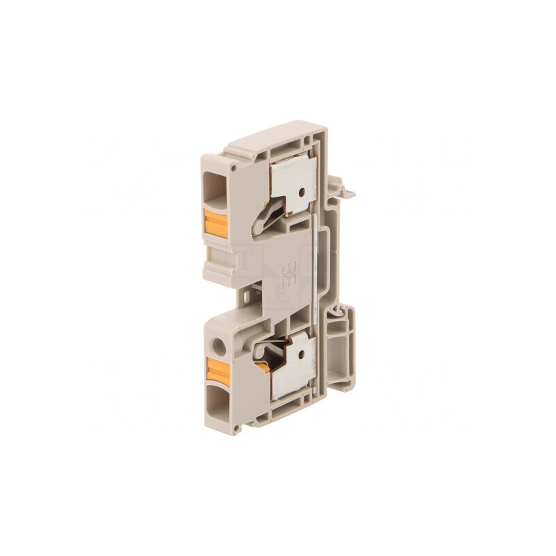 Bornă de Îmbinare cu Arc Bej 2 Borne 10mm2 | Electronic-mag.ro | Componente Electronice