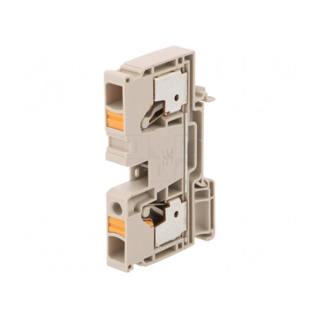 Bornă de Îmbinare cu Arc Bej 2 Borne 10mm2 | Electronic-mag.ro | Componente Electronice