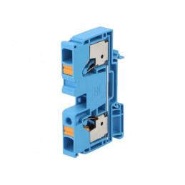Conector Șine 10mm2 1 Pista 2 Borne Albastru Wemid | Electronic-mag.ro | Componente Electronice