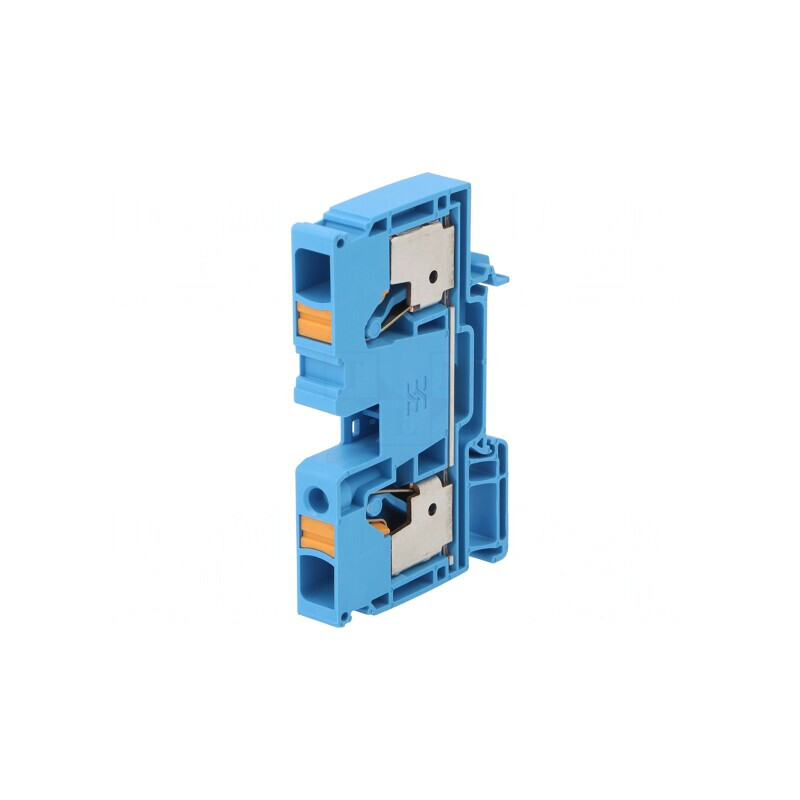 Conector Șine 10mm2 1 Pista 2 Borne Albastru Wemid | Electronic-mag.ro | Componente Electronice