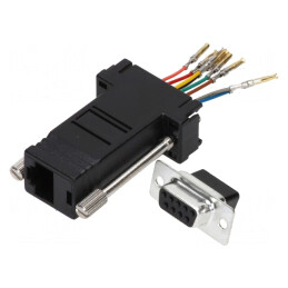 Adaptor D-Sub 9pin Mamă la RJ45 Soclu | Electronic-mag.ro | Componente Electronice
