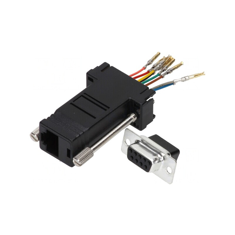 Adaptor D-Sub 9pin Mamă la RJ45 Soclu | Electronic-mag.ro | Componente Electronice