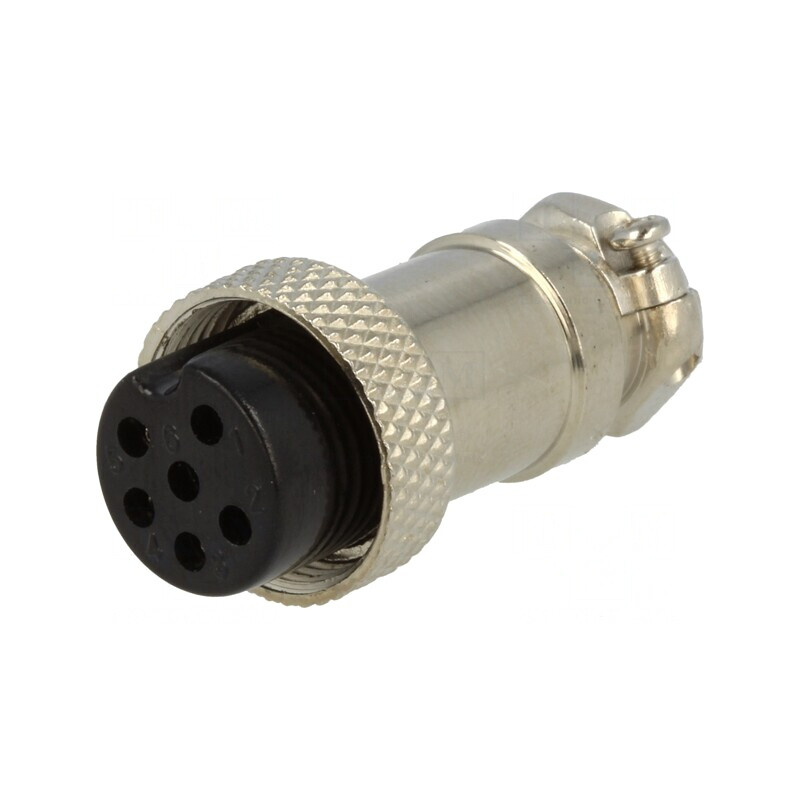 Mufă Microfon Mamă 6 PIN 6mm | Electronic-mag.ro | Componente Electronice