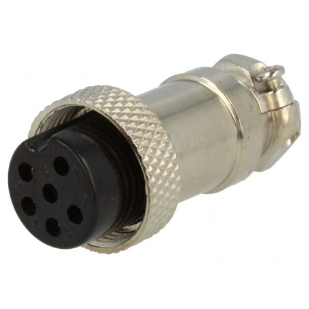 Mufă Microfon Mamă 6 PIN 6mm | Electronic-mag.ro | Componente Electronice