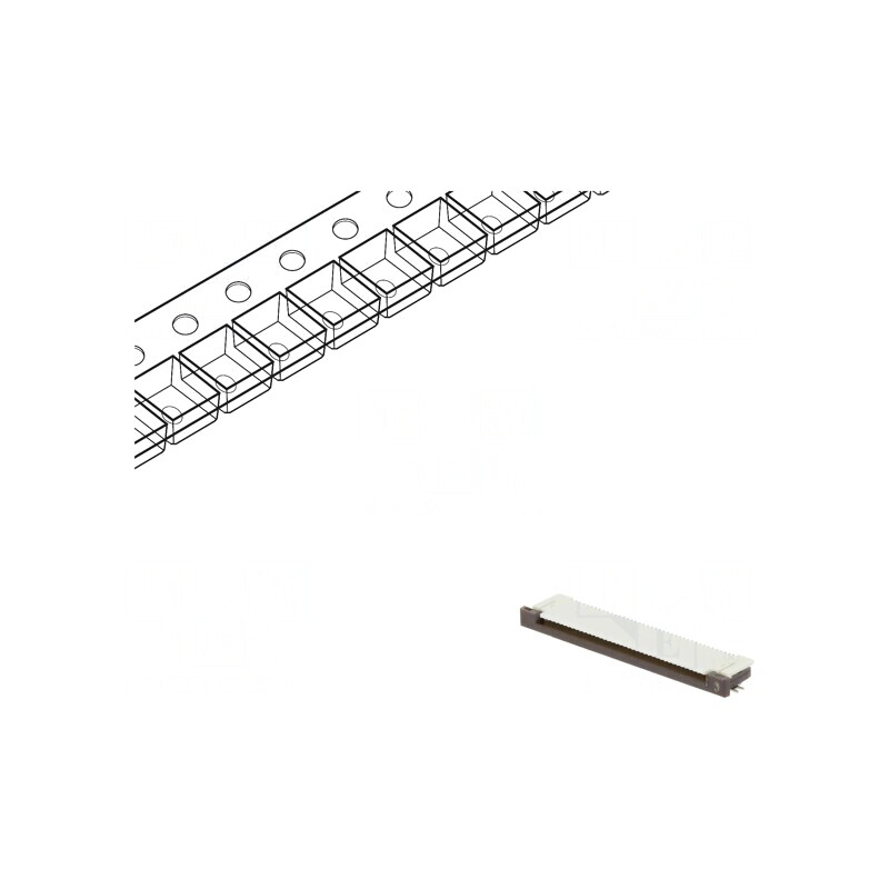 Conector FFC/FPC Orizontal 40 Pin ZIF | Electronic-mag.ro | Componente Electronice