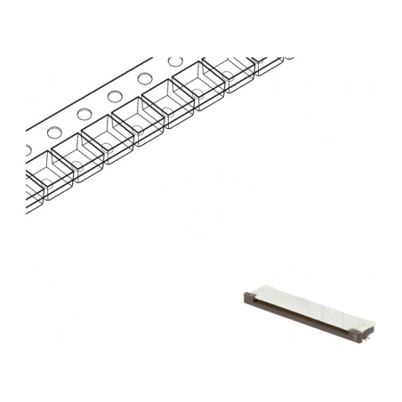 Conector FFC/FPC Orizontal 40 Pin ZIF | Electronic-mag.ro | Componente Electronice