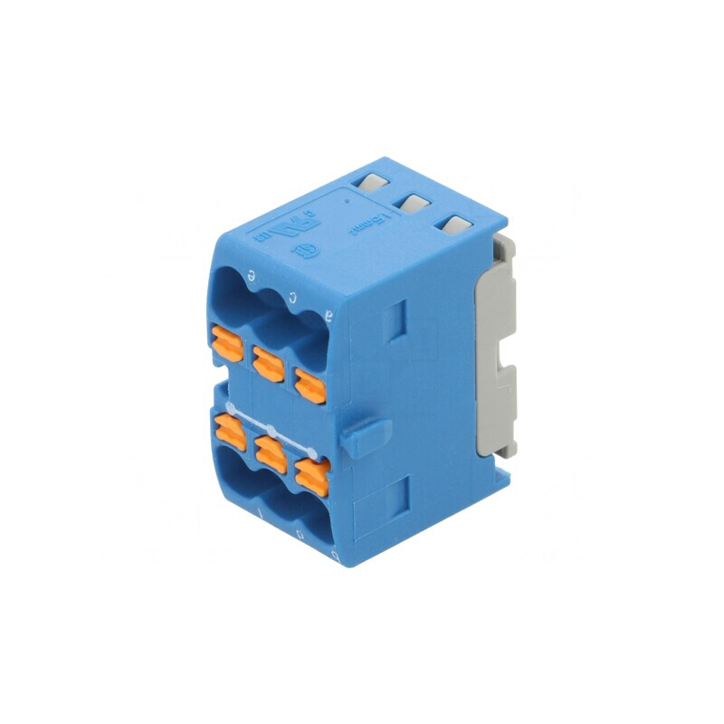 Bloc de distribuție 1,5mm2 cu 6 borne | Electronic-mag.ro | Componente Electronice