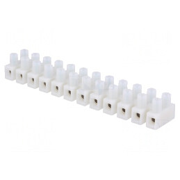 Regletă de conexiuni terminal 2,5mm2 albă | Electronic-mag.ro | Componente Electronice