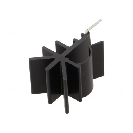 Radiator Extrudat Negru 20x20x36mm 9.8K/W | Electronic-mag.ro | Componente Electronice