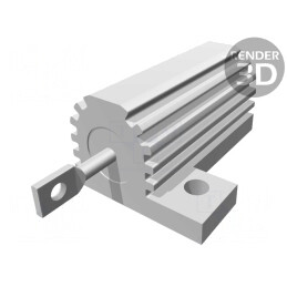 Rezistor Bobinat cu Radiator 68Ω 25W ±5% | Electronic-mag.ro | Componente Electronice