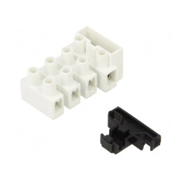 Regletă de conexiuni terminal cu şurub 2,5mm2 450V 4 piste | Electronic-mag.ro | Componente Electronice