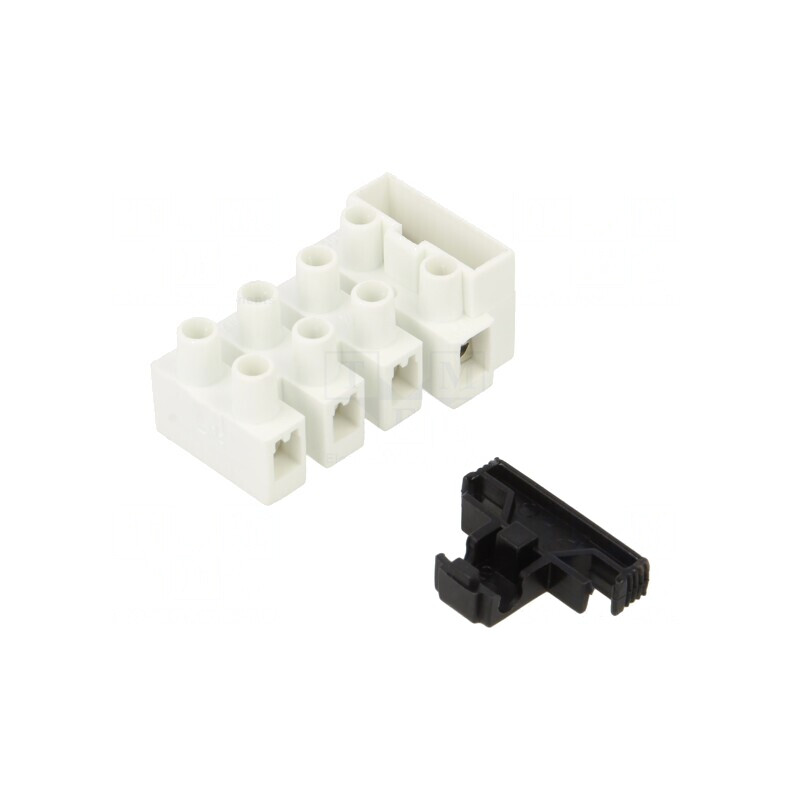 Regletă de conexiuni terminal cu şurub 2,5mm2 450V 4 piste | Electronic-mag.ro | Componente Electronice