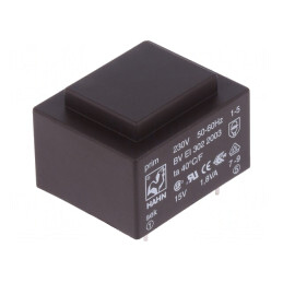 Transformator Encapsulat PCB 1,8VA 230V 15V 120mA | Electronic-mag.ro | Componente Electronice