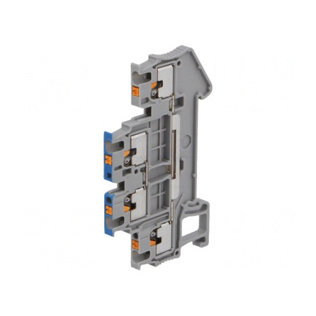 Conector Îmbinare Șine 0,14-1,5mm² 4 Borne Gri TS35 | Electronic-mag.ro | Componente Electronice