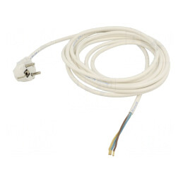 Cablu Electric 3x1mm2 cu Ștecăr în Unghi 1,5m | Electronic-mag.ro | Componente Electronice